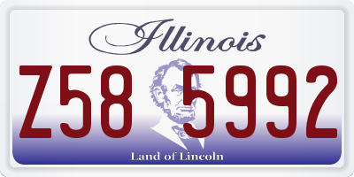 IL license plate Z585992