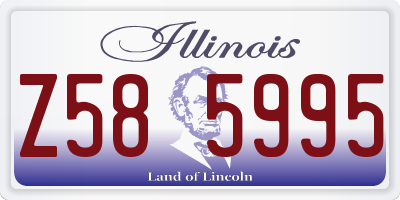 IL license plate Z585995