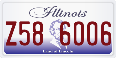 IL license plate Z586006