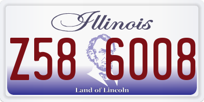 IL license plate Z586008
