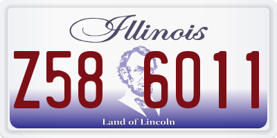 IL license plate Z586011