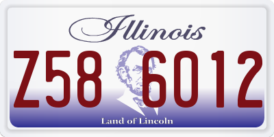 IL license plate Z586012