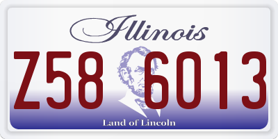 IL license plate Z586013