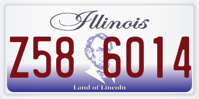 IL license plate Z586014