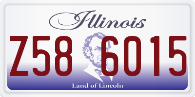 IL license plate Z586015