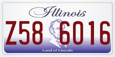IL license plate Z586016