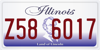 IL license plate Z586017