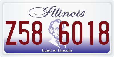 IL license plate Z586018