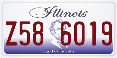 IL license plate Z586019