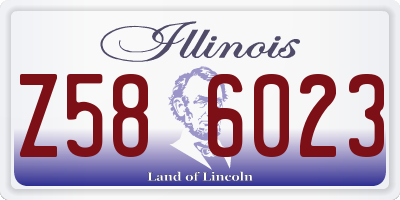 IL license plate Z586023