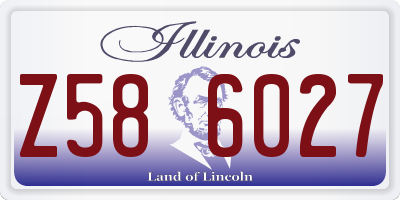 IL license plate Z586027