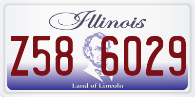 IL license plate Z586029