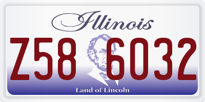 IL license plate Z586032