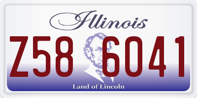 IL license plate Z586041