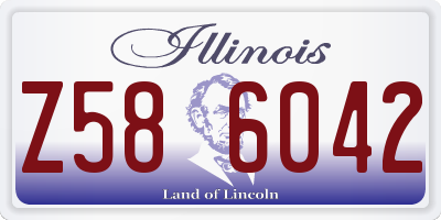 IL license plate Z586042
