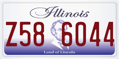 IL license plate Z586044