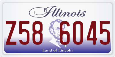 IL license plate Z586045