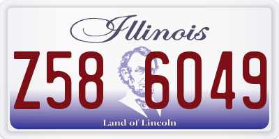 IL license plate Z586049