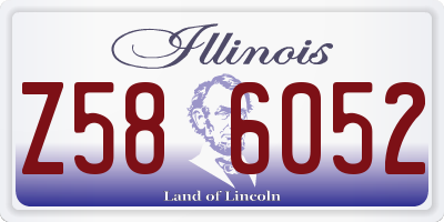IL license plate Z586052