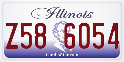 IL license plate Z586054