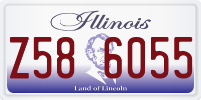 IL license plate Z586055