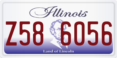 IL license plate Z586056