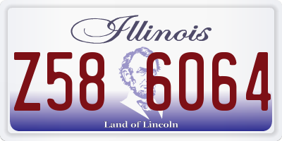 IL license plate Z586064