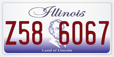 IL license plate Z586067