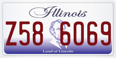 IL license plate Z586069