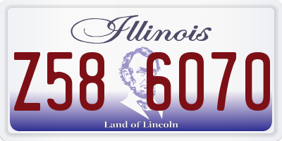 IL license plate Z586070