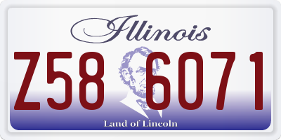 IL license plate Z586071