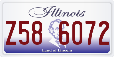 IL license plate Z586072