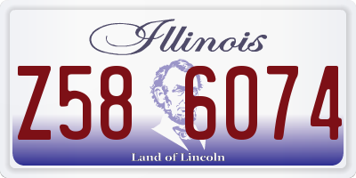 IL license plate Z586074