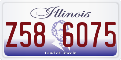 IL license plate Z586075