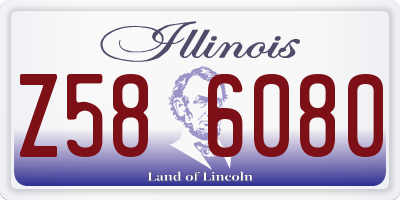 IL license plate Z586080