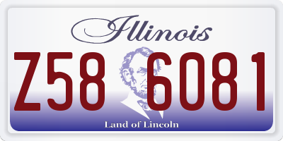 IL license plate Z586081