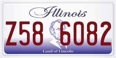 IL license plate Z586082