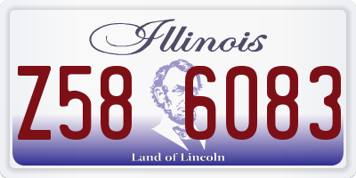 IL license plate Z586083