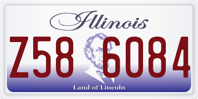 IL license plate Z586084