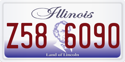 IL license plate Z586090