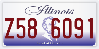 IL license plate Z586091