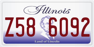 IL license plate Z586092