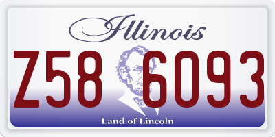 IL license plate Z586093