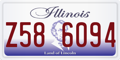 IL license plate Z586094