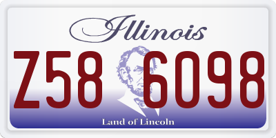 IL license plate Z586098