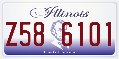 IL license plate Z586101