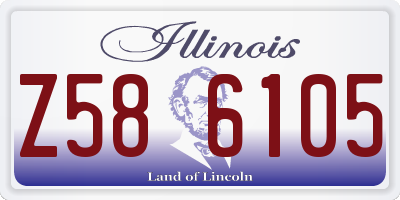 IL license plate Z586105