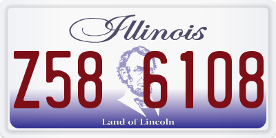 IL license plate Z586108