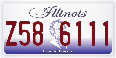 IL license plate Z586111