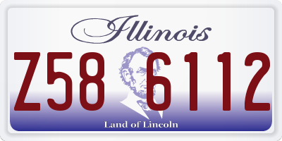 IL license plate Z586112